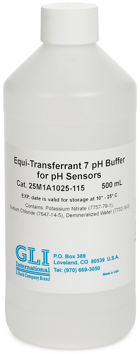 Standardcelleopløsning, koncentreret pH 7,0-buffer (equi-transferrant), 500 mL