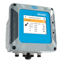 SC4500-kontrolenhed, RTC-N/DN-modul, 5x mA-udgang, 1 digital Sensor, 100-240 VAC, UK-stik