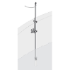 Pole mounting hardware Condi, 10cm bracket, SS pole 2m