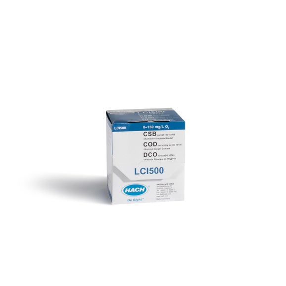COD kuvettetest - ISO 15705, 0 - 150 mg/L O₂