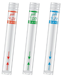 Sension+ 3 x 10 mL trykte rørkolber til pH kalibrering af bærbare instrumenter