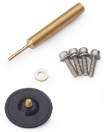 Set of wear parts for sample pump Sæt med sliddele til prøvepumpe (membran, ventil, skruer)